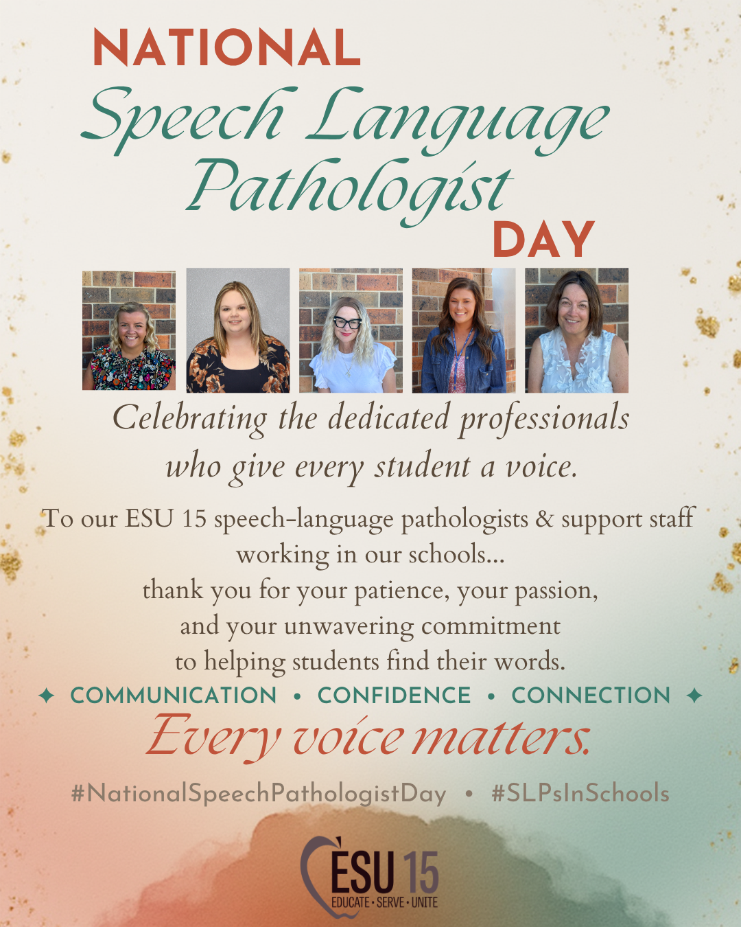 May 18th - National Speech Language Pathologist Day
